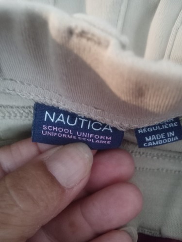 Nautica School Uniform Khaki Girls Pants Size 12R - Picture 7 of 7