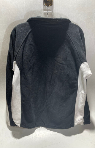 Suéter de inicio vintage para mujer talla mediana logotipo lana difuso activo 1/4 con cremallera - Imagen 2 de 3