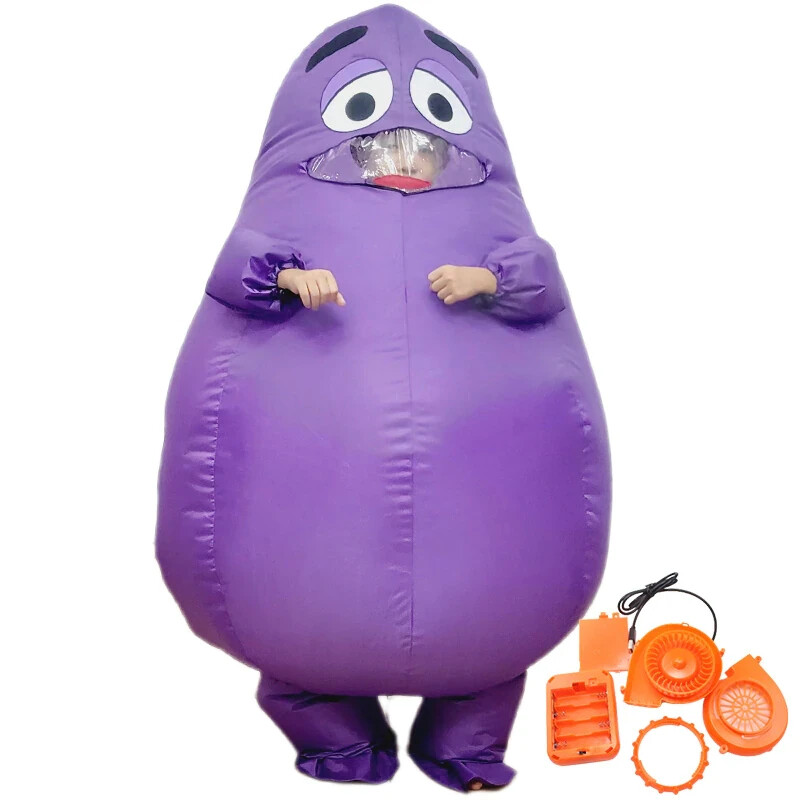 2023 Grimace Purple Inflatable Costume Halloween Birthday Adult & Kids