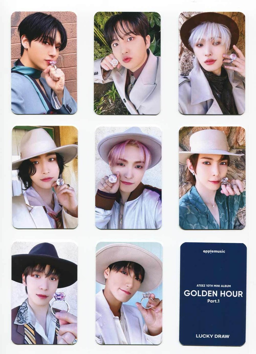 ATEEZ Apple Music ヨントン トレカ 8枚セット ATEEZ GOLDEN HOUR : Part.2 全員 Applemusic 対面 ヨントン