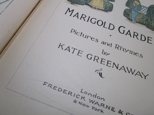 Antique 1900s Marigold Garden Early Edition Kate Greenaway Illustrated Book - 第 12/23 張圖片