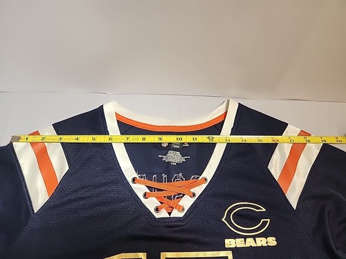 Chicago Bears #15 MARSHALL Womens L Jersey Blue Orange NFL Rhinestones Sequins - Picture 6 of 7