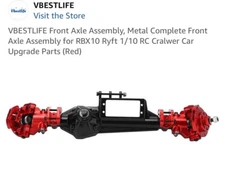 VBESTLIFE Front Axle Assembly, Metal Complete Front Axle Assembly for RBX10 Ryft