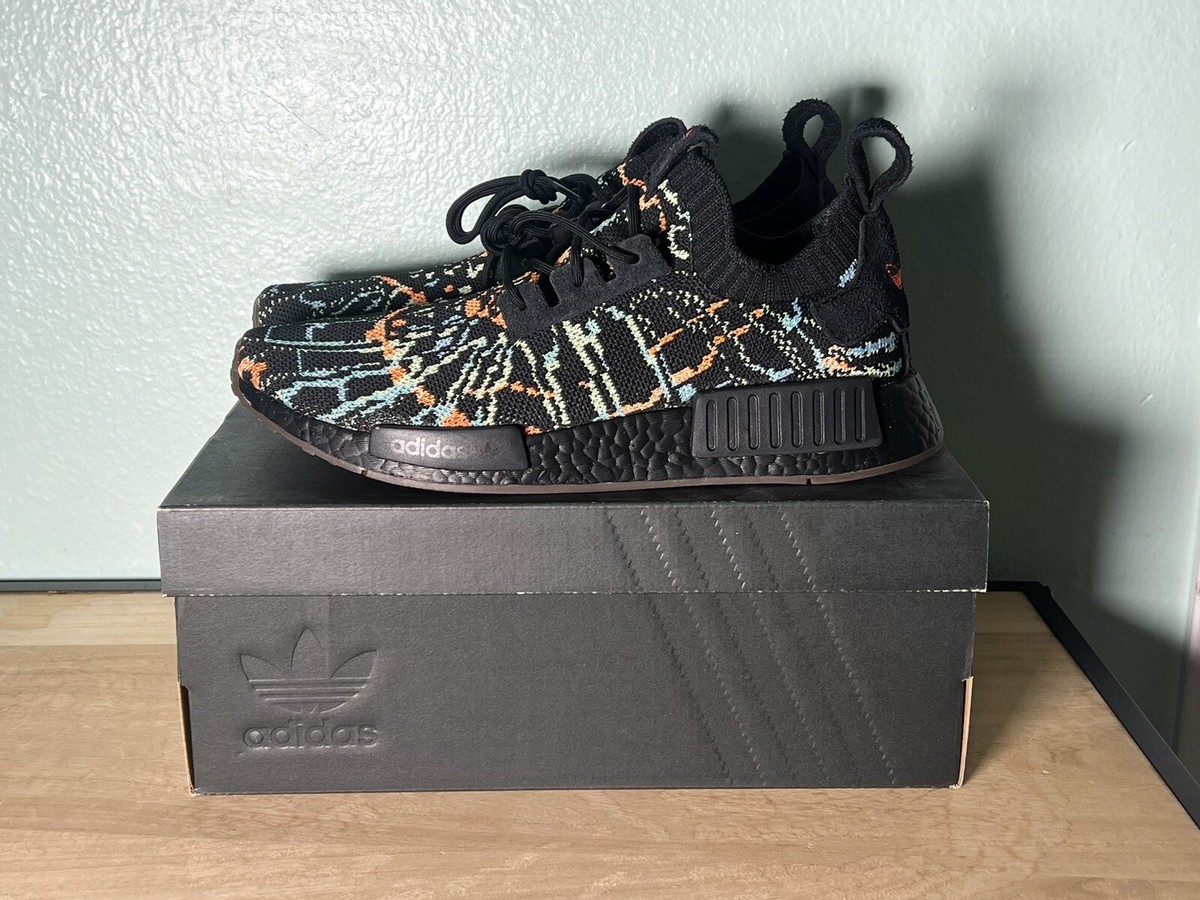 Adidas Men's NMD_R1 Primeknit G57941 Black/Multicolor SZ Brand