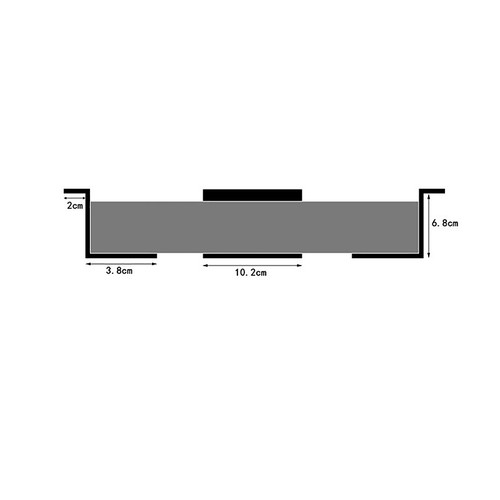 4.8-6.8cm Under Desk Laptop Holder Mount Bracket With Screws For Macbook Sto _yi - Afbeelding 9 van 14