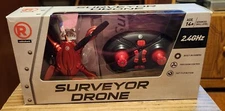 RadioShack Surveyor Drone Mini Drone - Red - Built In Camera Untested