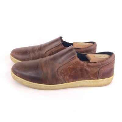 Crevo Tolen chestnut‎ slip on sneakers loafers brown leather size 10.5 Amazon.com | Thomas & Vine Mens Conley Slip-On Leather  main image 3