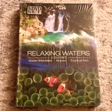 Relaxing Waters ~ 3 DVD set ~ * Water Melodies * Waves * Tropical Fish * NEW