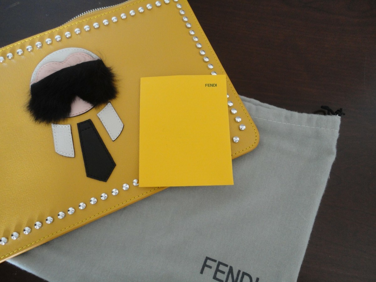 FENDI Clutch bag/yellow | eBay