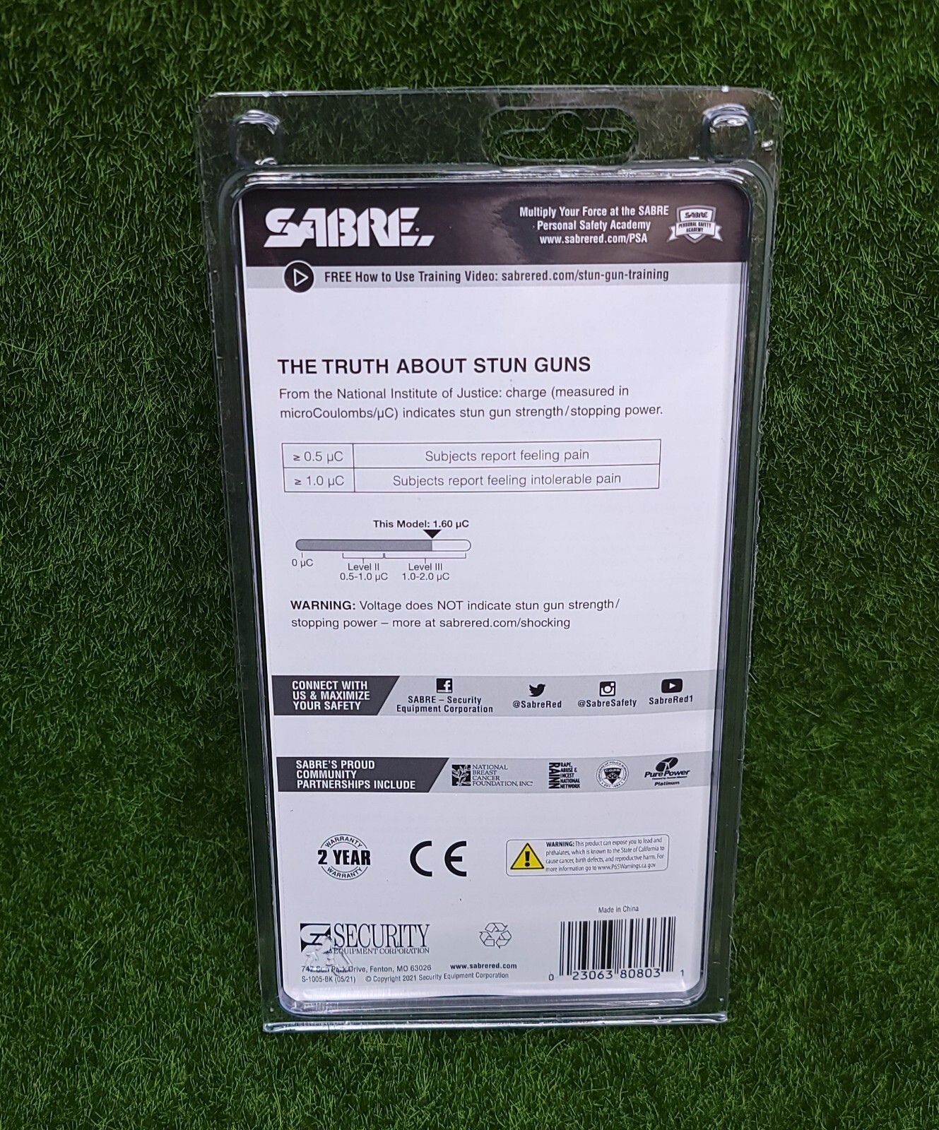 Sabre Compact Stun Gun & Flashlight w/ Holster 1.60µC, Black S1005BK Blog UTeM