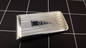 Vintage Silver Tone Otis Engraved Money Clip Ebay - image is loading vintage silver tone 034 otis 034 engraved mo!   ney
