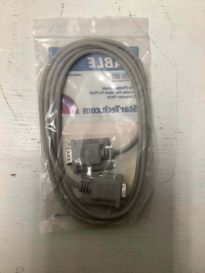 Startech Computer Cable 6ft. 9 pin straight thru serial cable M/F, Model: MXT100 - Image 2 of 2