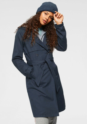 KangaROOS Trenchcoat Longjacke Mantel mit Sweatjacken-Einsatz. marine. NEU!!!