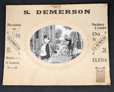 Werbung Sigismund Demerson Fahrräder Victorieuse Route Courses Curel 1910