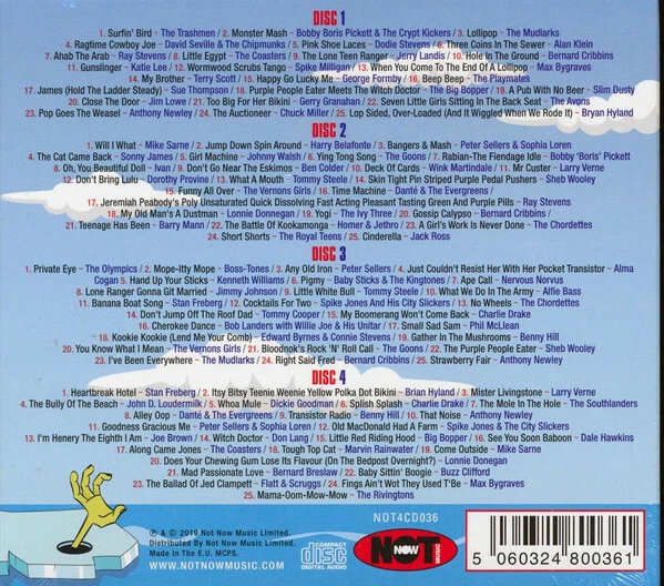 100 Novelty Songs 4-CD NEW SEALED Bernard Cribbins/Lonnie Donegan/Mike Sarne+ - Image 2 of 4