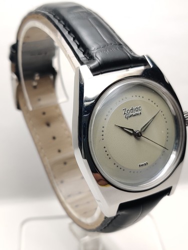 Reloj de pulsera usado WTG Zodiac Glorious 31 mm cuerda manual 17 joyas para hombre NS-17 - Imagen 3 de 8