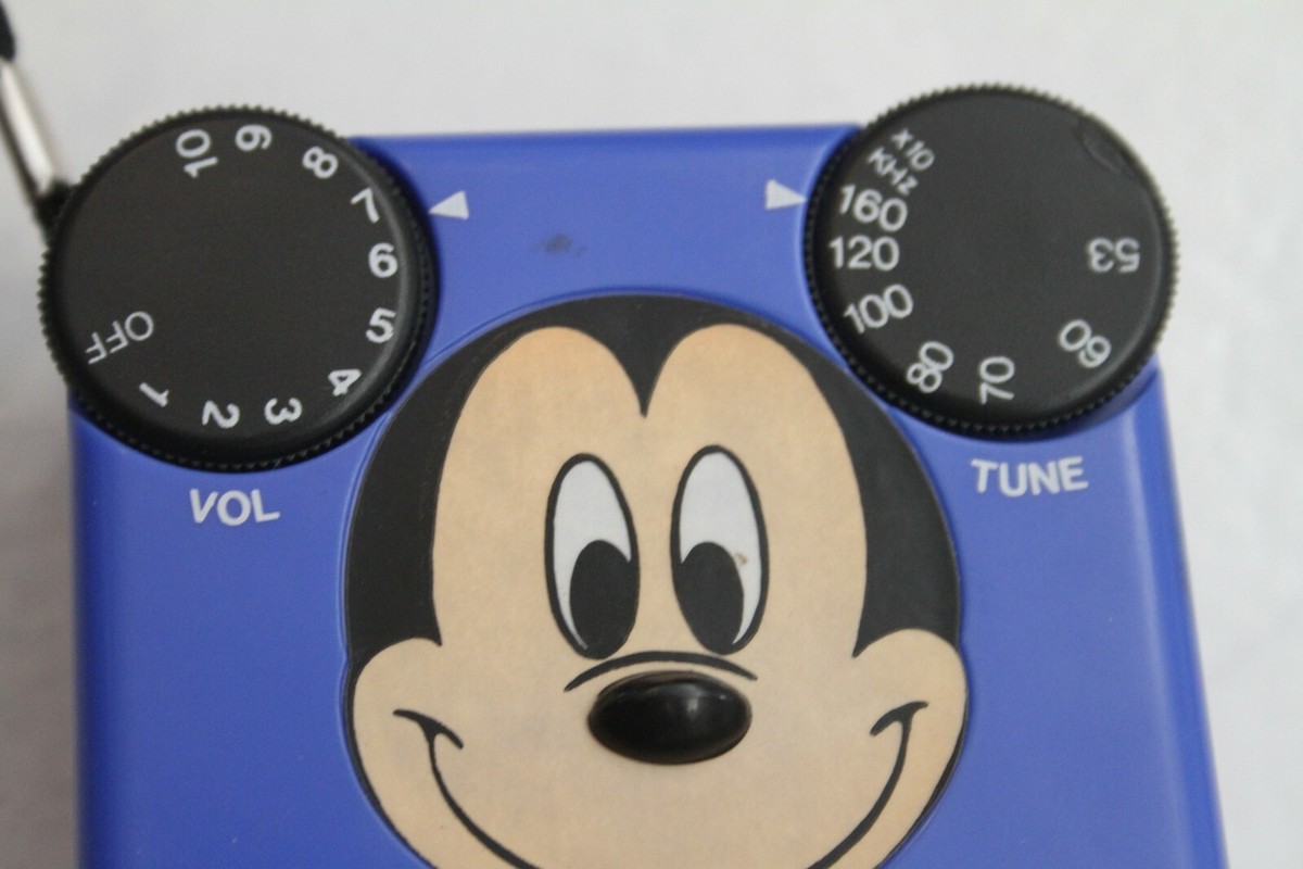 Vintage Mickey Mouse Blue Radio Walt Disney Productions Vintage Mickey Mouse Blue Radio Walt Disney Productions