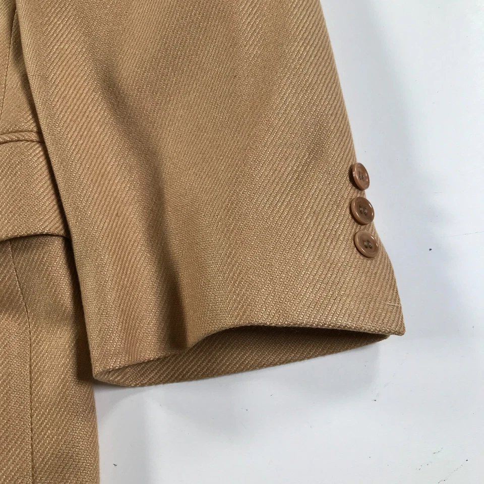 Casaco esportivo masculino Mabro EUR 48 r US 40 R blazer ouro cashmere seda botão único - Imagem 2 de 4