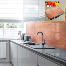 Premier Range Acrylic Splashbacks Distressed Copper and Accessories