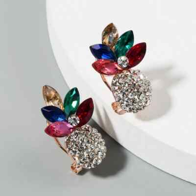 Elegant Pineapple Artificial-Gemstone Earring