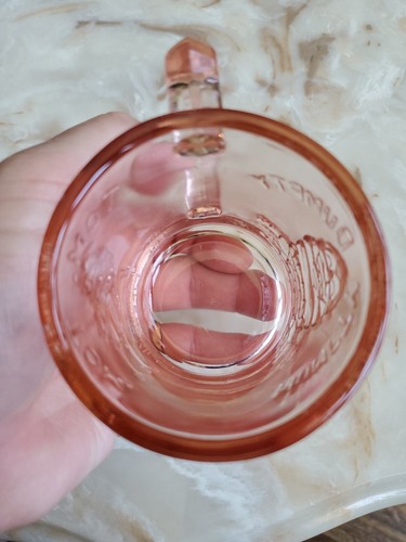 VTG Humpty Dumpty Tom Pipers Son Mug Cup Mother Goose Pink Indiana Glass Tiara - Picture 8 of 9