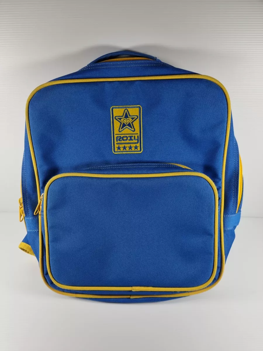 Vintage 90 s Roxy Australia Blue Yellow Backpack Over Shoulder