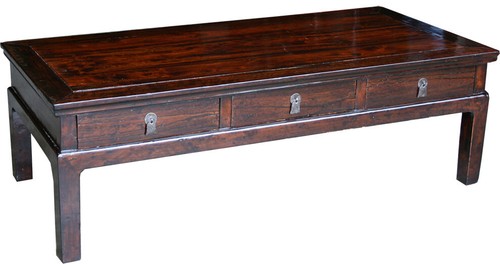 Chinese Antique Coffee Table 6 Drawers (37-024) - Picture 2 of 6