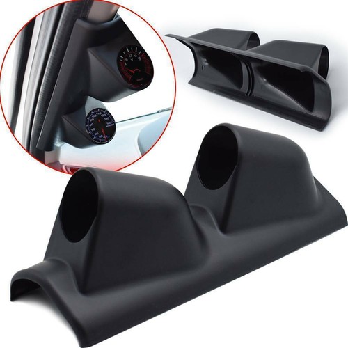 New 2" 52mm Universal Car Pillar Dual Hole Triple Gauge Meter Mount Holder Pod - Foto 2 di 9