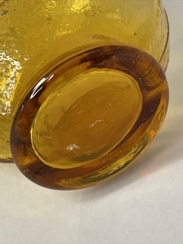 Kanawha Glass WV Amber Pitcher Cruet Eagle and Star Pattern - Picture 6 of 6