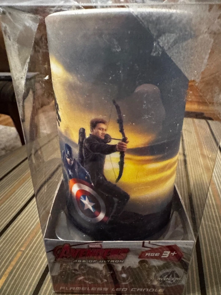 НОВАЯ беспламенная меняющая цвет свеча Avengers Age of Ultron - Изображение 3 из 4
