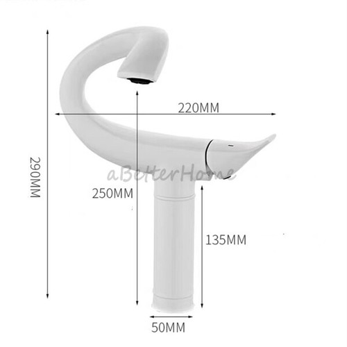 New Creative Shape Single Handle Hole Wash Basin Mixer Taps Bathroom Sink Faucet - Picture 5 of 11