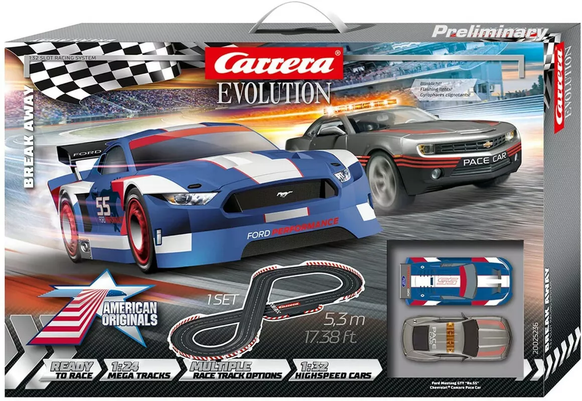 Carrera Evolution Break Away Circuit Car Race 5 3 Metres 20025236
