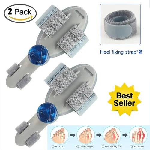 2PCS Bunion Fix Toe Valgus Corrector Big Toe Straightener for Men Women 1Pair