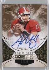 2014 Upper Deck Exquisite Collection Signatures 32/99 Aaron Murray Auto 3c4