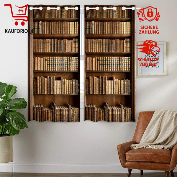 Gardinen Blickdicht 180X140 Cm 2Er Set Vorhang Verdunkelung Mit ÖSen-image