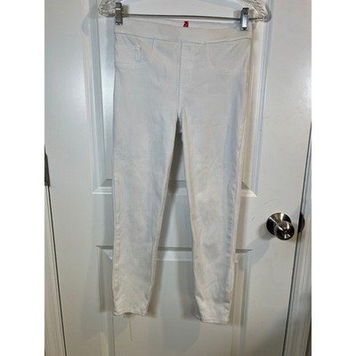 SPANX Womens Skinny Jeans Pull On White Stretch Denim Size Small