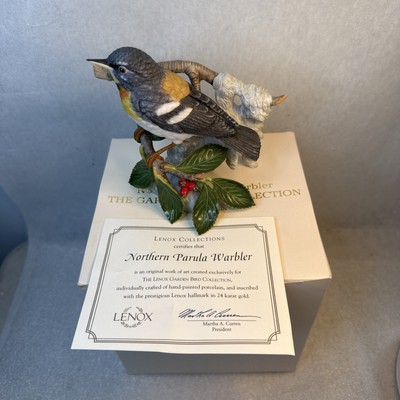 Lenox Collection Northern Parula Warbler 2005 Handcrafted Porcelain Bird