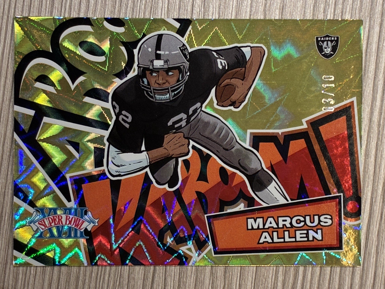 MARCUS ALLEN 2025 Panini Absolute Super Bowl KABOOM GOLD Sp SSP /10