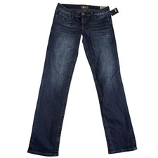 Kut from the Kloth Stevie Straight Jeans Womens 6 Blue Denim Dark Washed Stretch