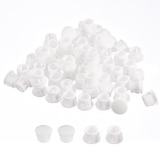 110Pcs 5/16" Plastic Hole Plugs Panel Flush Type Knockout Locking Plugs, White