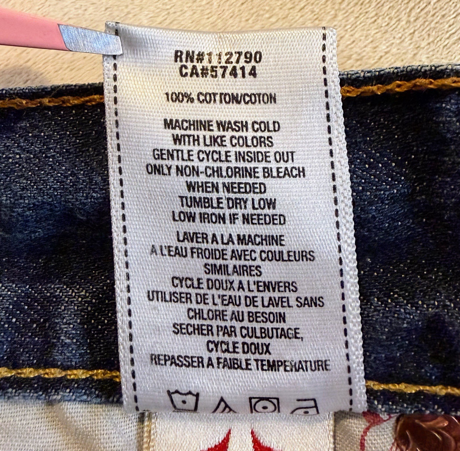 True Religion Straight Basic Old Multi Wheat Jean… - image 18