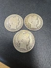 All Three 1901 Barber Half Dollars 1901s, O And P . No Reserve !
