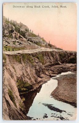 Joliet Montana Driveway Along Rock Creek c1910 Kosy Korner Postcard