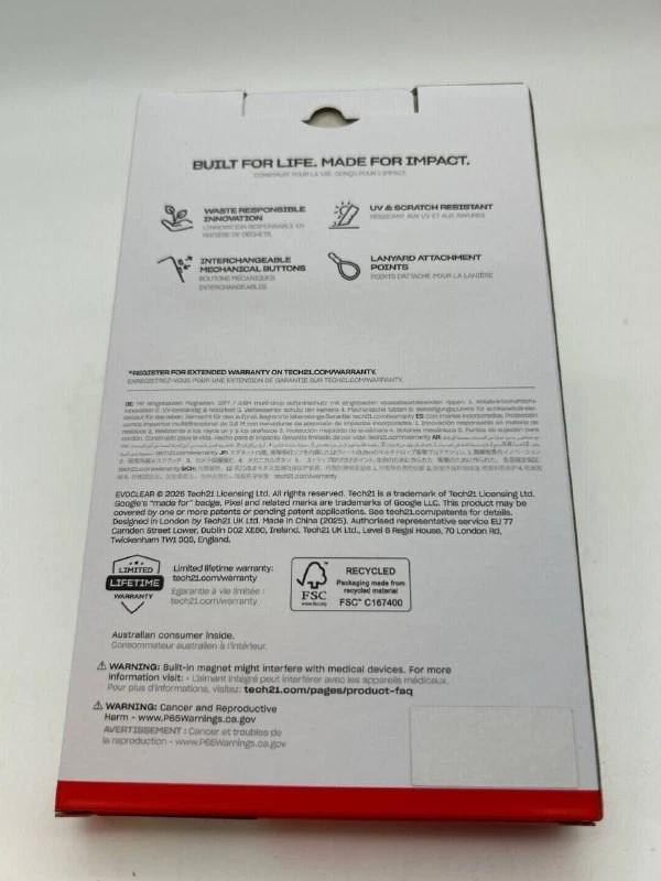 Tech21 EVO CLEAR Case for Google Pixel 10 Pro XL - Image 2 of 3