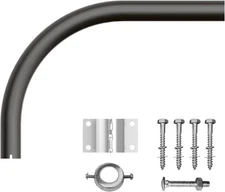 TIERONE Area-Light Extension Mounting Arm Sturdy Steel Pole Arm, Dark Bronze 