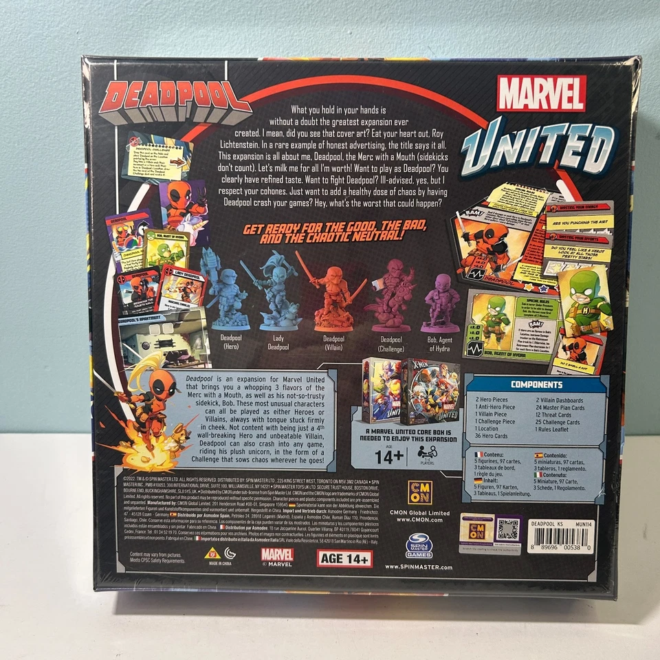 Caja de Expansión Marvel United Deadpool CMON Nueva Precintada Foto 2 de 4