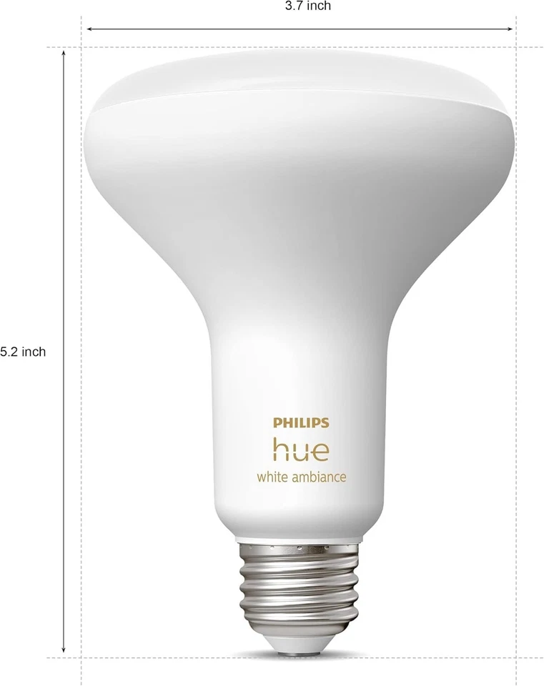 Philips Hue White Ambiance A19 Smart Led Bulbs 2 Pack Compatible With Alexa - Image 3 of 4