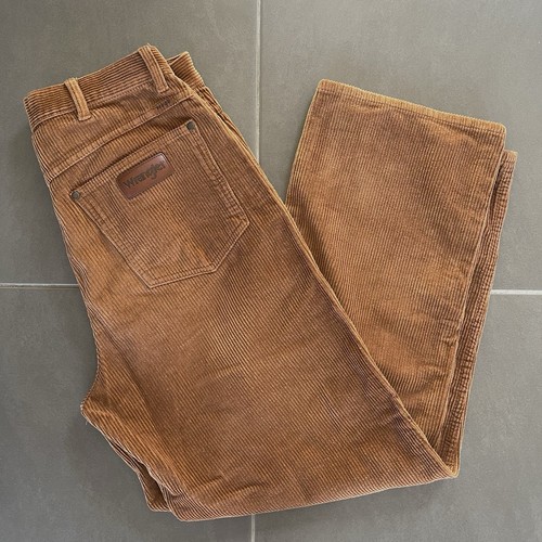 Wrangler Jean Co Pants 30 Orange/Brown Carpenter Corduroy Super Baggy - Picture 1 of 21