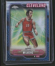 2024-25 Topps Chrome #14 Lenny Wilkens Blue Basketball Refractor