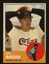 1963 Topps - Don McMahon #395 - Houston - Inv# 5387